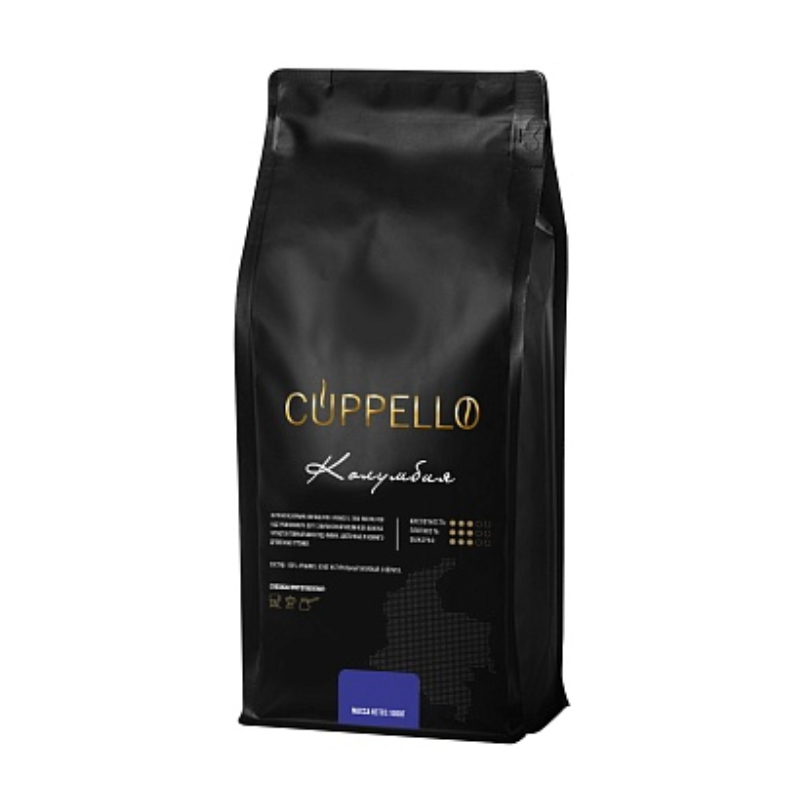 Кофе в зернах 1 кг Cuppello Колумбия